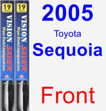 Front Wiper Blade Pack for 2005 Toyota Sequoia - Vision Saver