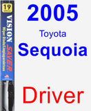 Driver Wiper Blade for 2005 Toyota Sequoia - Vision Saver