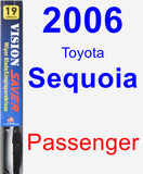 Passenger Wiper Blade for 2006 Toyota Sequoia - Vision Saver