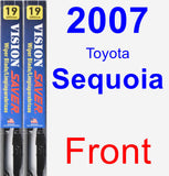 Front Wiper Blade Pack for 2007 Toyota Sequoia - Vision Saver