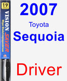 Driver Wiper Blade for 2007 Toyota Sequoia - Vision Saver