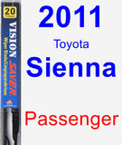 Passenger Wiper Blade for 2011 Toyota Sienna - Vision Saver