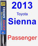 Passenger Wiper Blade for 2013 Toyota Sienna - Vision Saver