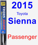 Passenger Wiper Blade for 2015 Toyota Sienna - Vision Saver