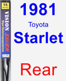 Rear Wiper Blade for 1981 Toyota Starlet - Vision Saver