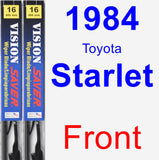 Front Wiper Blade Pack for 1984 Toyota Starlet - Vision Saver