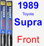 Front Wiper Blade Pack for 1989 Toyota Supra - Vision Saver