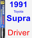 Driver Wiper Blade for 1991 Toyota Supra - Vision Saver