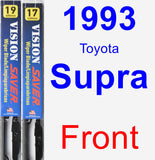 Front Wiper Blade Pack for 1993 Toyota Supra - Vision Saver