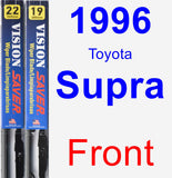 Front Wiper Blade Pack for 1996 Toyota Supra - Vision Saver