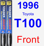 Front Wiper Blade Pack for 1996 Toyota T100 - Vision Saver
