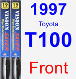Front Wiper Blade Pack for 1997 Toyota T100 - Vision Saver