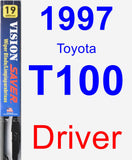Driver Wiper Blade for 1997 Toyota T100 - Vision Saver
