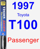 Passenger Wiper Blade for 1997 Toyota T100 - Vision Saver