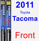 Front Wiper Blade Pack for 2011 Toyota Tacoma - Vision Saver