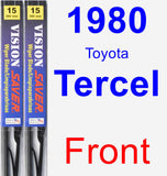 Front Wiper Blade Pack for 1980 Toyota Tercel - Vision Saver