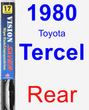 Rear Wiper Blade for 1980 Toyota Tercel - Vision Saver