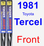 Front Wiper Blade Pack for 1981 Toyota Tercel - Vision Saver