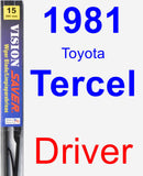 Driver Wiper Blade for 1981 Toyota Tercel - Vision Saver