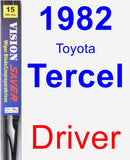 Driver Wiper Blade for 1982 Toyota Tercel - Vision Saver