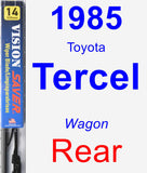 Rear Wiper Blade for 1985 Toyota Tercel - Vision Saver