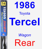 Rear Wiper Blade for 1986 Toyota Tercel - Vision Saver