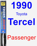 Passenger Wiper Blade for 1990 Toyota Tercel - Vision Saver