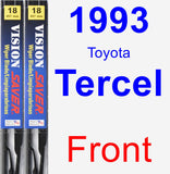 Front Wiper Blade Pack for 1993 Toyota Tercel - Vision Saver