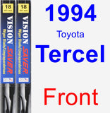 Front Wiper Blade Pack for 1994 Toyota Tercel - Vision Saver