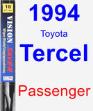 Passenger Wiper Blade for 1994 Toyota Tercel - Vision Saver