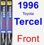 Front Wiper Blade Pack for 1996 Toyota Tercel - Vision Saver