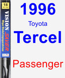 Passenger Wiper Blade for 1996 Toyota Tercel - Vision Saver