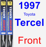 Front Wiper Blade Pack for 1997 Toyota Tercel - Vision Saver