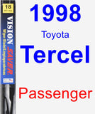 Passenger Wiper Blade for 1998 Toyota Tercel - Vision Saver