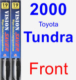 Front Wiper Blade Pack for 2000 Toyota Tundra - Vision Saver