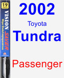 Passenger Wiper Blade for 2002 Toyota Tundra - Vision Saver