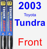 Front Wiper Blade Pack for 2003 Toyota Tundra - Vision Saver