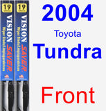 Front Wiper Blade Pack for 2004 Toyota Tundra - Vision Saver