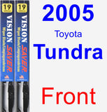 Front Wiper Blade Pack for 2005 Toyota Tundra - Vision Saver