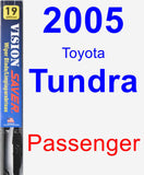 Passenger Wiper Blade for 2005 Toyota Tundra - Vision Saver