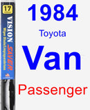 Passenger Wiper Blade for 1984 Toyota Van - Vision Saver