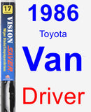 Driver Wiper Blade for 1986 Toyota Van - Vision Saver