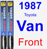 Front Wiper Blade Pack for 1987 Toyota Van - Vision Saver