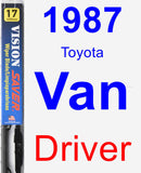 Driver Wiper Blade for 1987 Toyota Van - Vision Saver