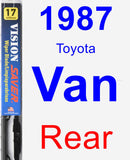 Rear Wiper Blade for 1987 Toyota Van - Vision Saver