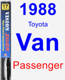 Passenger Wiper Blade for 1988 Toyota Van - Vision Saver