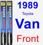 Front Wiper Blade Pack for 1989 Toyota Van - Vision Saver