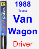 Driver Wiper Blade for 1988 Toyota Van Wagon - Vision Saver