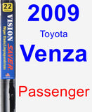 Passenger Wiper Blade for 2009 Toyota Venza - Vision Saver