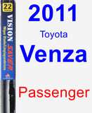Passenger Wiper Blade for 2011 Toyota Venza - Vision Saver